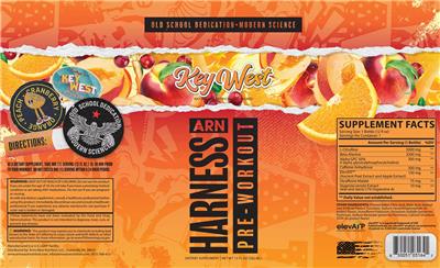 ARN Arms Race Nutrition Harness Key West source label used in the packaging illustration