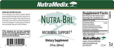 NutraMedix Nutra-BRL source label used in the packaging illustration