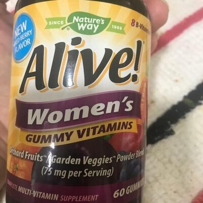 Nature's Way Alive! Women's Gummy Multivitamin Mixed Berry Flavor product packaging