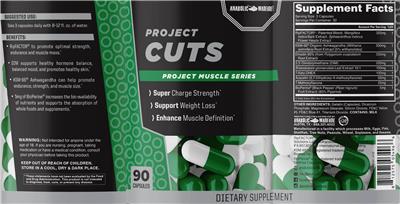 Anabolic Warfare Project Cuts source label used in the packaging illustration