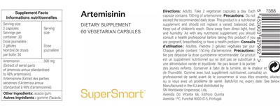 SuperSmart Artemisinin source label used in the packaging illustration
