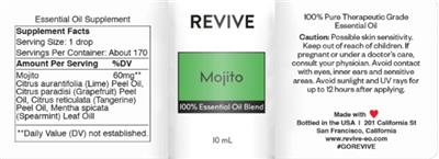 Revive Mojito source label used in the packaging illustration