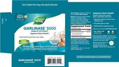 Nature's Way Garlinase 5000 320 mg product packaging