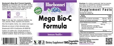 Bluebonnet Mega Bio-C Formula source label used in the packaging illustration