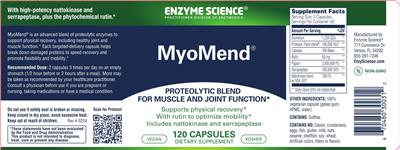 Enzyme Science MyoMend product packaging