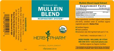 Herb Pharm Mullein Blend product packaging