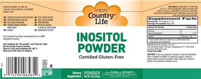 Country Life Inositol Powder product packaging
