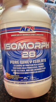 APS Isomorph 28 Cinnamon Graham Cracker Flavor source label used in the packaging illustration