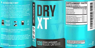 Jacked Factory Dry XT product packaging