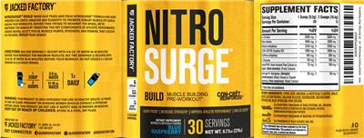 Jacked Factory NitroSurge Build Blue Raspberry product packaging