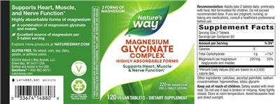 Nature's Way Magnesium Glycinate Complex 220 mg product packaging