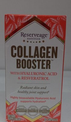 Reserveage Nutrition Collagen Booster source label used in the packaging illustration