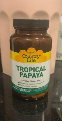 Country Life Tropical Papaya product packaging
