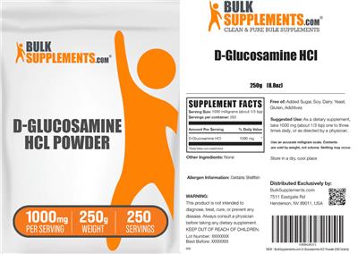 BulkSupplements.com D-Glucosamine HCl product packaging
