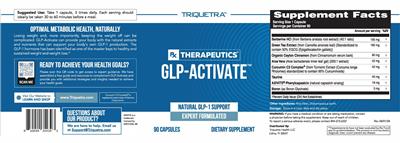 Triquetra Rx Therapeutics GLP-Activate source label used in the packaging illustration