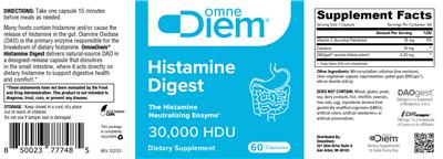 OmneDiem Histamine Digest 30000 HDU product packaging