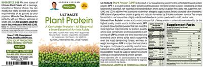 ProCaps Ultimate Plant Protein Unflavored source label used in the packaging illustration