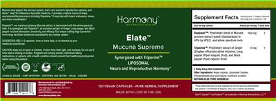 Harmony Nutraceuticals Elate product packaging