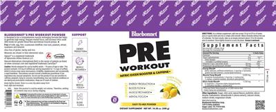 Bluebonnet Extreme Edge Pre Workout Lemon Flavor product packaging