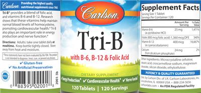 Carlson Tri-B source label used in the packaging illustration