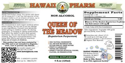 Hawaii Pharm Queen of the Meadow Non-Alcohol product packaging