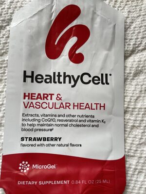 HealthyCell Heart & Vascular Health Strawberry product packaging