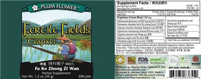 Plum Flower Fertile Fields Teapills product packaging