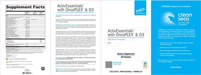 XYMOGEN ActivNutrients without Iron source label used in the packaging illustration