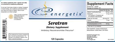 Energetix Seratran source label used in the packaging illustration