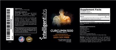 Intelligent Labs Curcumin 500 product packaging