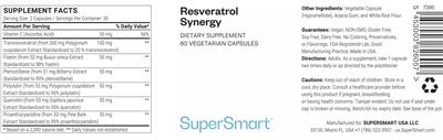 SuperSmart Resveratrol Synergy product packaging