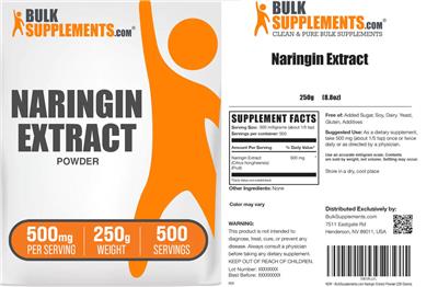 BulkSupplements.com Naringin product packaging