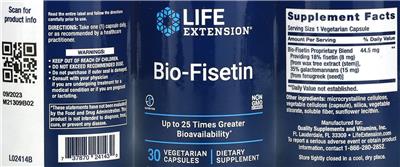 Life Extension Bio-Fisetin product packaging