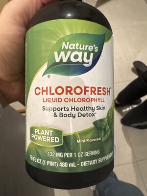 Nature's Way Chlorofresh Liquid Chlorophyll Mint Flavored product packaging
