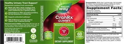 Nature's Way CranRx Gummy product packaging