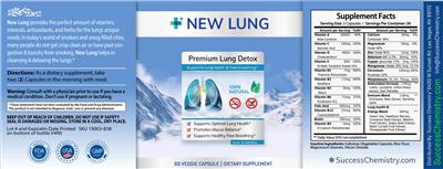 New Lung Premium Lung Detox product packaging