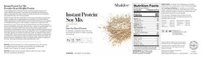 Shaklee Instant Protein Soy Mix Unflavored source label used in the packaging illustration