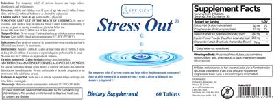 Efficient Laboratories Stress Out source label used in the packaging illustration