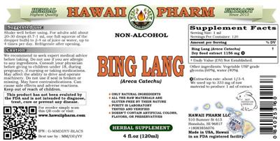 Hawaii Pharm Bing Lang Non-Alcohol source label used in the packaging illustration