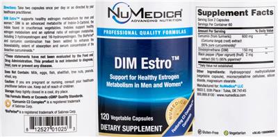 NuMedica DIM Estro product packaging