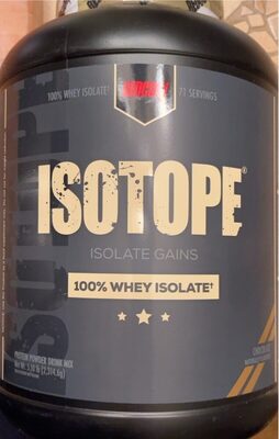 Redcon1 Isotope source label used in the packaging illustration