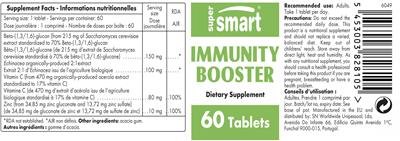 SuperSmart Immunity Booster source label used in the packaging illustration