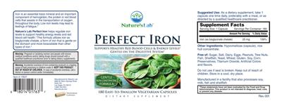 Nature's Lab Perfect Iron product packaging