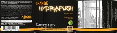 Controlled Labs Orange Hydrapush Sour Green Apple source label used in the packaging illustration