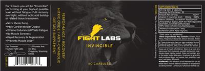 Fight Labs Invincible product packaging