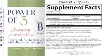 Beneve Power Of 3 source label used in the packaging illustration