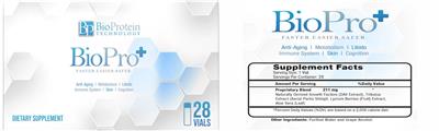 BioProtein Technology BioPro+ source label used in the packaging illustration