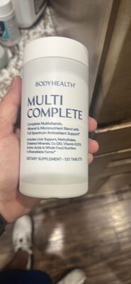 BodyHealth Multi Complete source label used in the packaging illustration