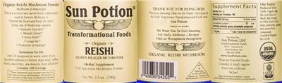 Sun Potion Reishi product packaging
