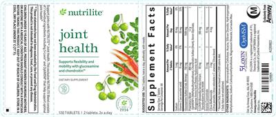 Nutrilite Joint Health source label used in the packaging illustration